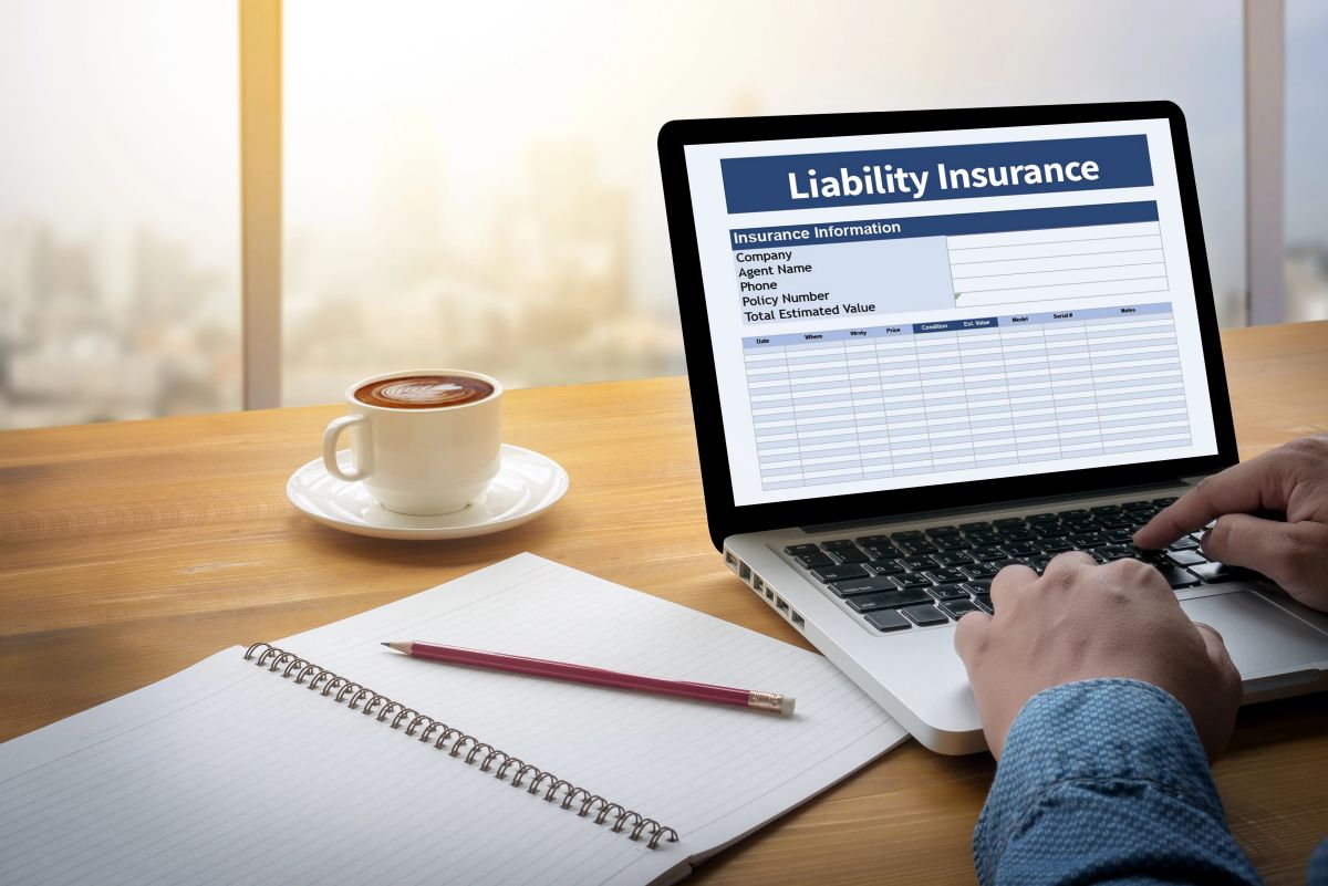 General Liability Insurance Form on Computer in Houston