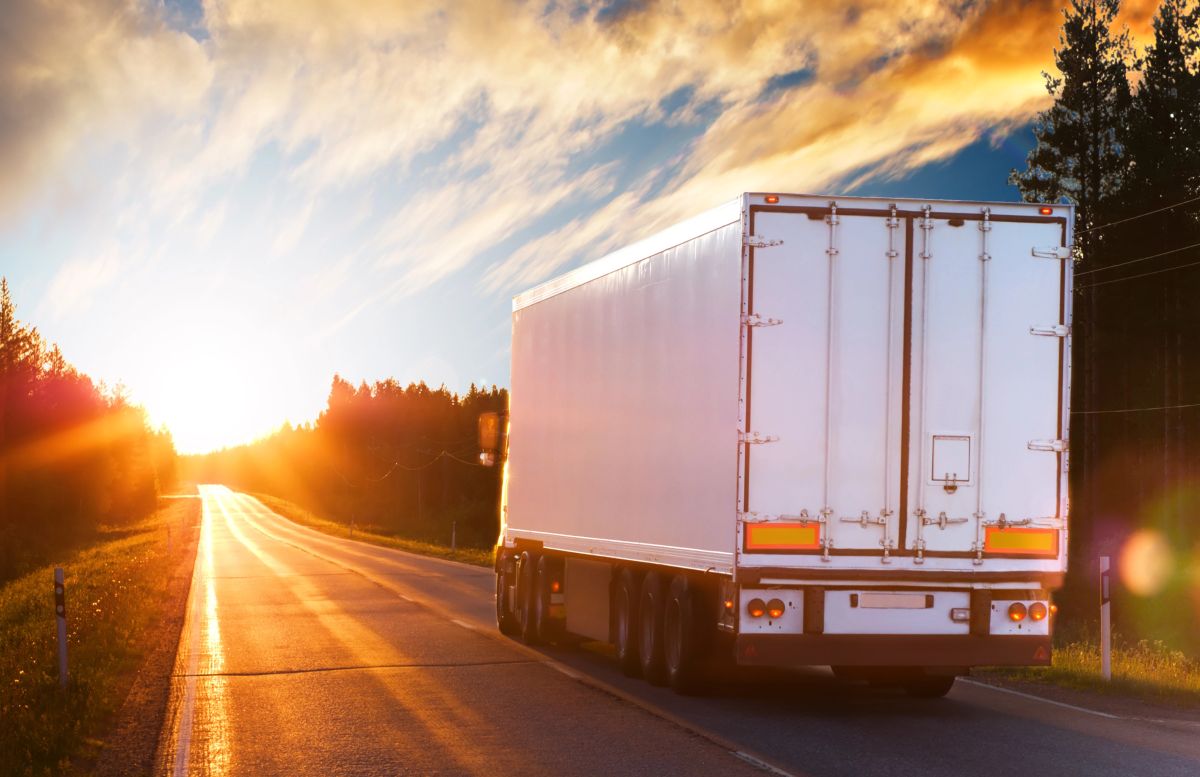 Truck with commercial trucking insurance in Houston